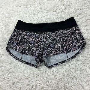 Lululemon Speed Up Short *2.5" Floral Spritz Multi / Black